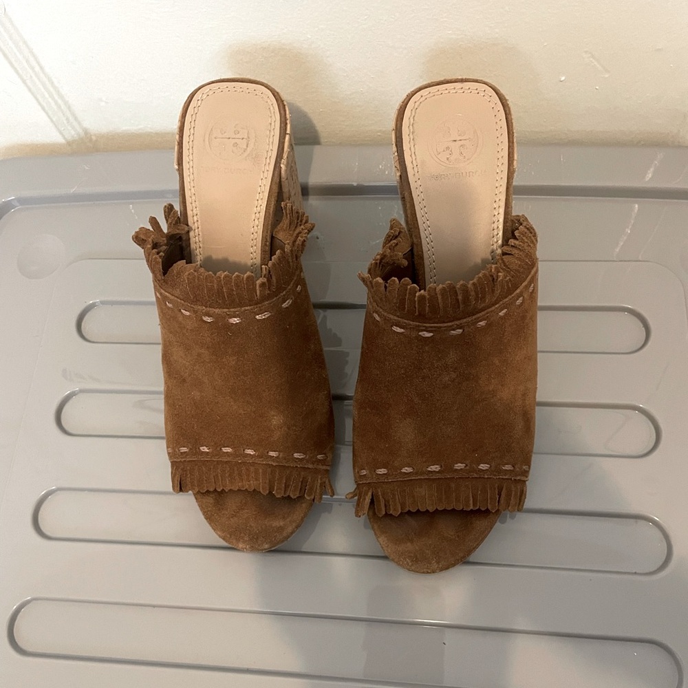 Tory Burch Suede Sandals